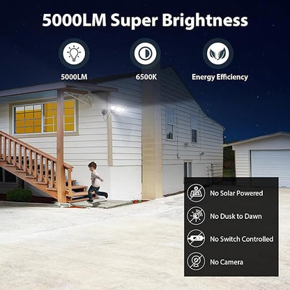 iMaihom 65W Motion Sensor Outdoor Lights with Plug