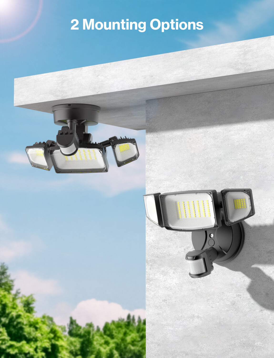 iMaihom 65W Motion Sensor & Dawn to Dawn Outdoor Lights