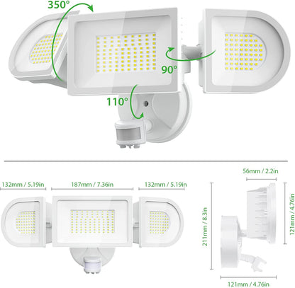 iMaihom 100W Motion Sensor LED Security Light - White